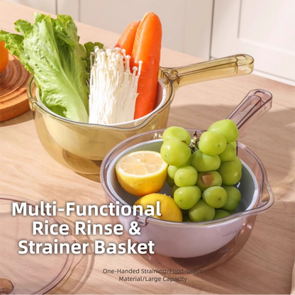 Multi-Functional Rice Rinse & Strainer Basket #G0136